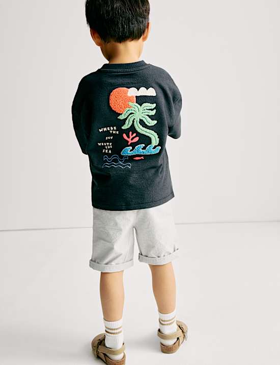 Cotton Rich Striped Chino Shorts (2-8 Yrs)