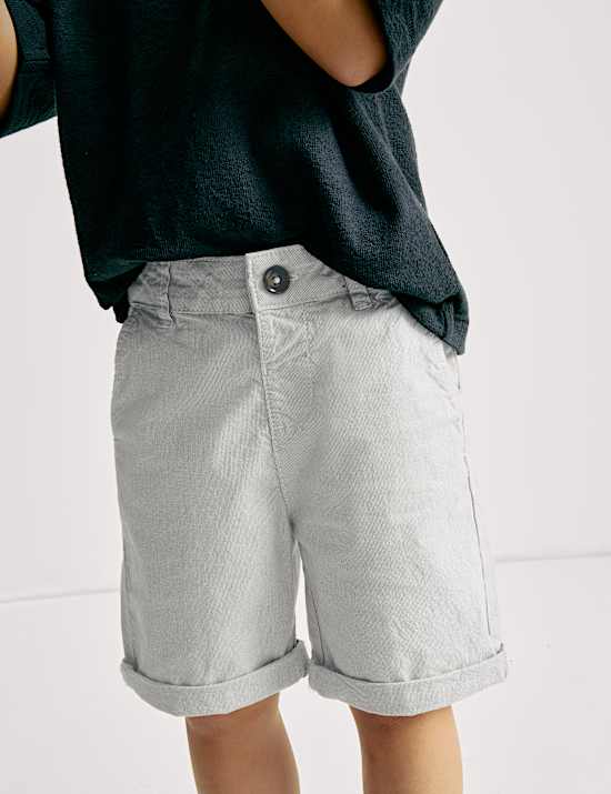 Cotton Rich Striped Chino Shorts (2-8 Yrs)