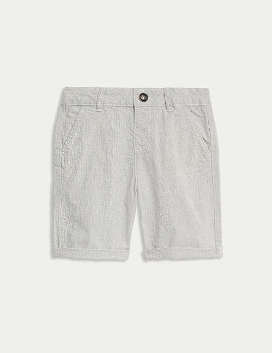 Cotton Rich Striped Chino Shorts (2-8 Yrs)