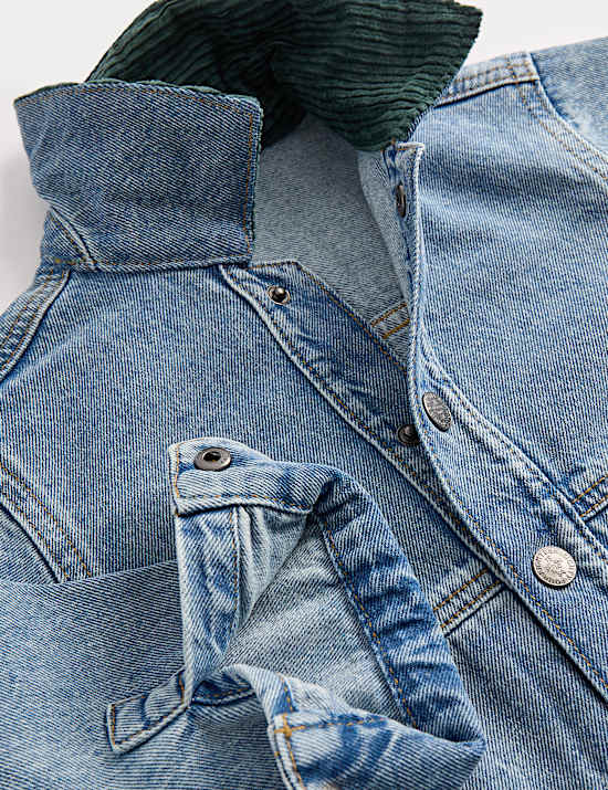 Pure Cotton Denim Shacket (2-8yrs)