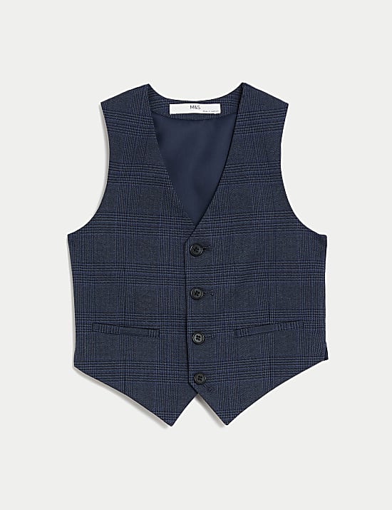 Checked Suit Waistcoat (2-8 Yrs)