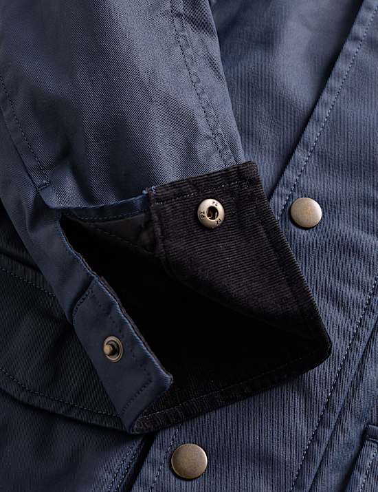 Waxed Jacket With Corduroy Collar (2-8 Yrs)