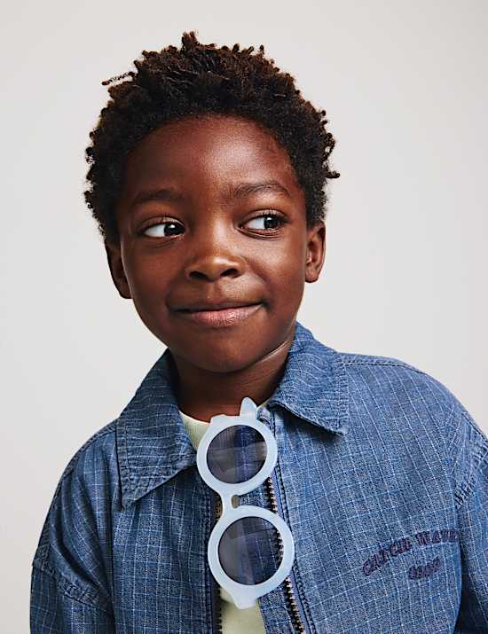 Pure Cotton Denim Ripstop Jacket (2-8 Yrs)