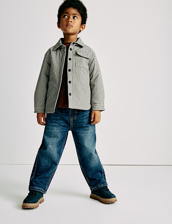 Surchemise matelassée à petits carreaux (du 2 au 10 ans)