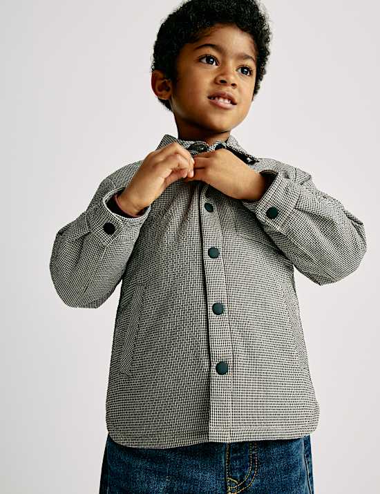 Surchemise matelassée à petits carreaux (du 2 au 10 ans)