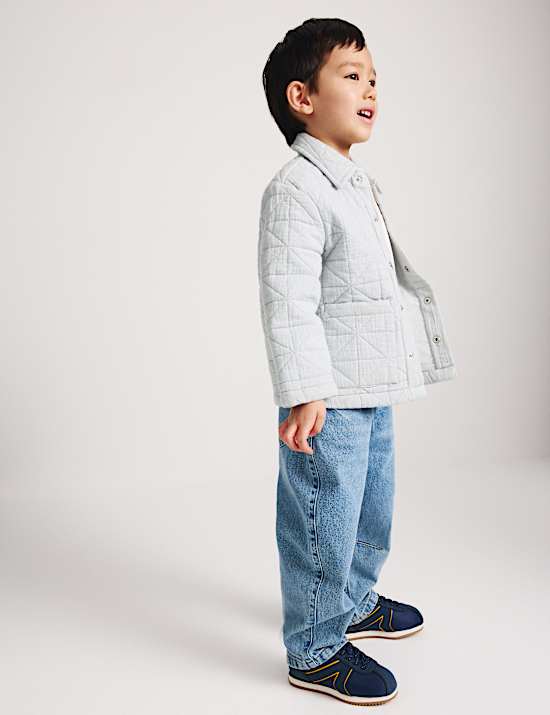 Pure Cotton Quilted Jacket (2-8 Yrs)