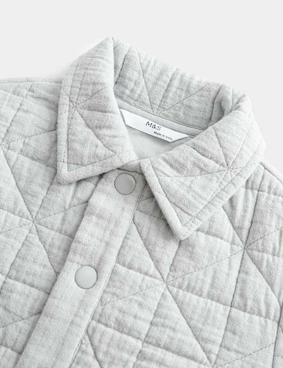 Pure Cotton Quilted Jacket (2-8 Yrs)