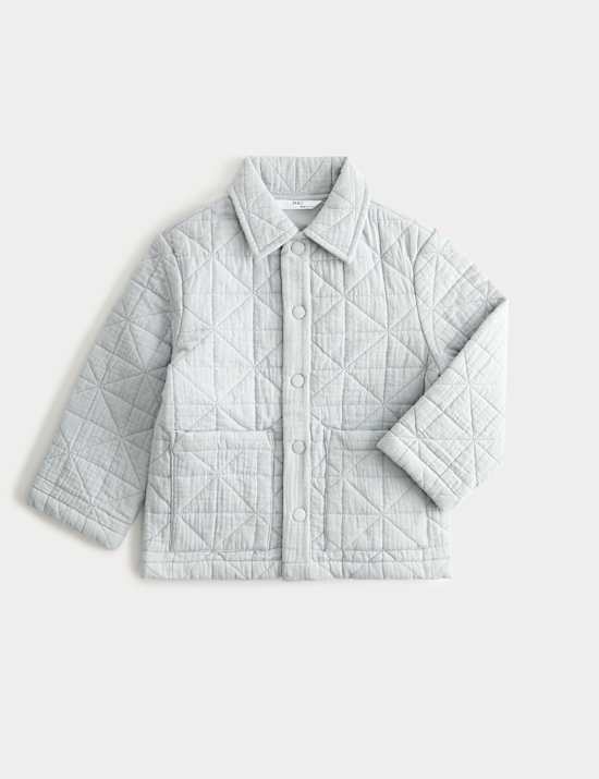 Pure Cotton Quilted Jacket (2-8 Yrs)