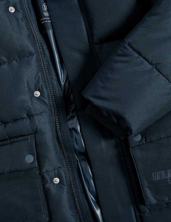 Longline Padded Hooded Coat (2-8 Yrs)