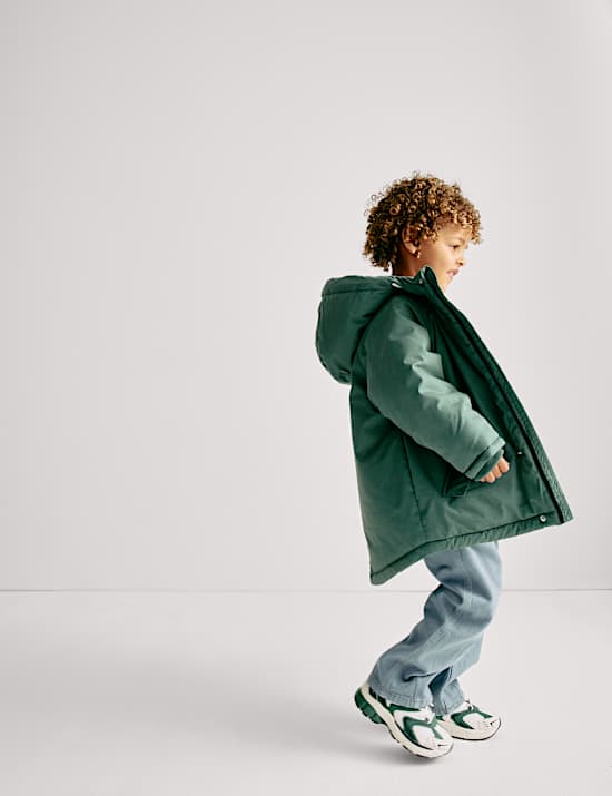 Kapuzenparka mit hohem Baumwollanteil (2–8 J.)