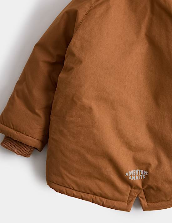 Cotton Rich Borg Lined Parka Coat (2-8 Yrs)