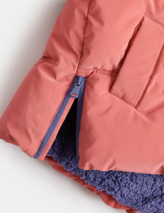 Manteau rembourr&eacute; doubl&eacute; imitation peau de mouton (du 2 au 8 ans)