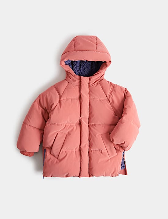 Manteau rembourr&eacute; doubl&eacute; imitation peau de mouton (du 2 au 8 ans)