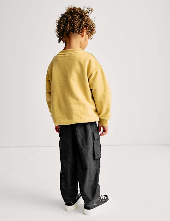 Pure Cotton Ripstop Cargo Trousers (2-8 Yrs)