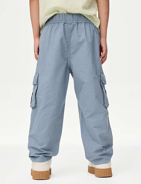 Παντελόνι cargo με βέλκρο από 100% βαμβάκι (2-8 ετών)