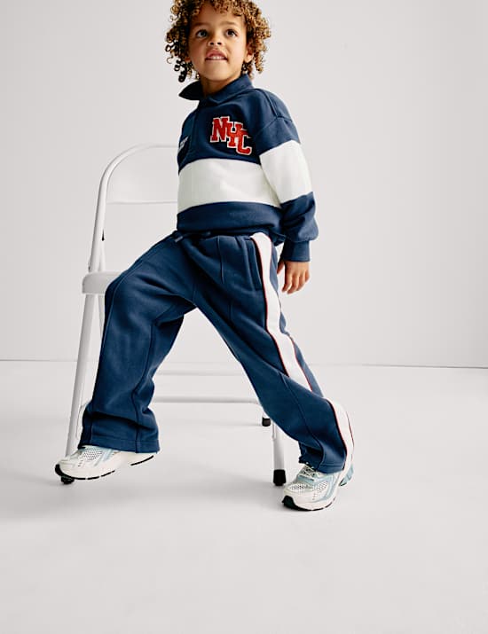 Jogger NYC με ίσια μπατζάκια και υψηλή περιεκτικότητα σε βαμβάκι (2-8 ετών)