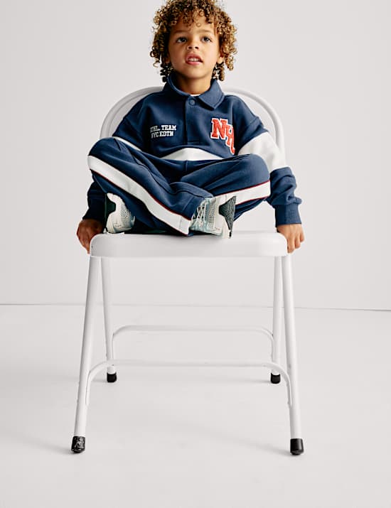 Jogger NYC με ίσια μπατζάκια και υψηλή περιεκτικότητα σε βαμβάκι (2-8 ετών)