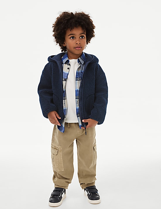 Fleece Zip Through Hooded Top (2-8 Yrs)