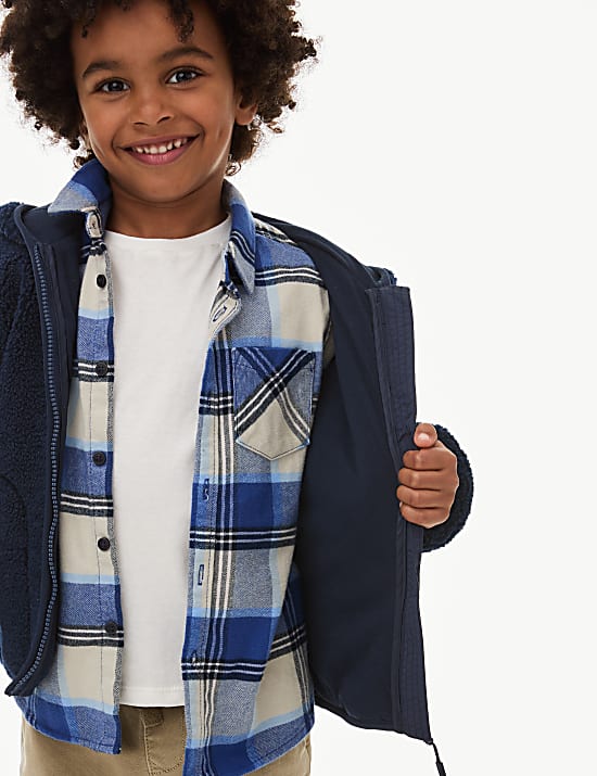 Fleece Zip Through Hooded Top (2-8 Yrs)