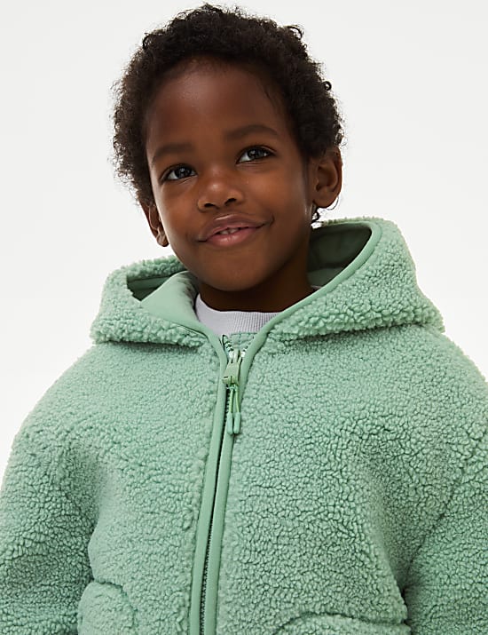 Fleece Zip Through Hooded Top (2-8 Yrs)