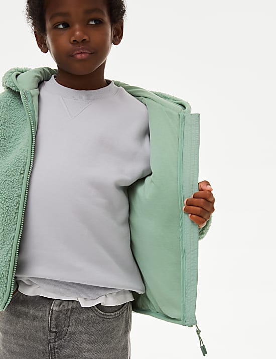 Fleece Zip Through Hooded Top (2-8 Yrs)