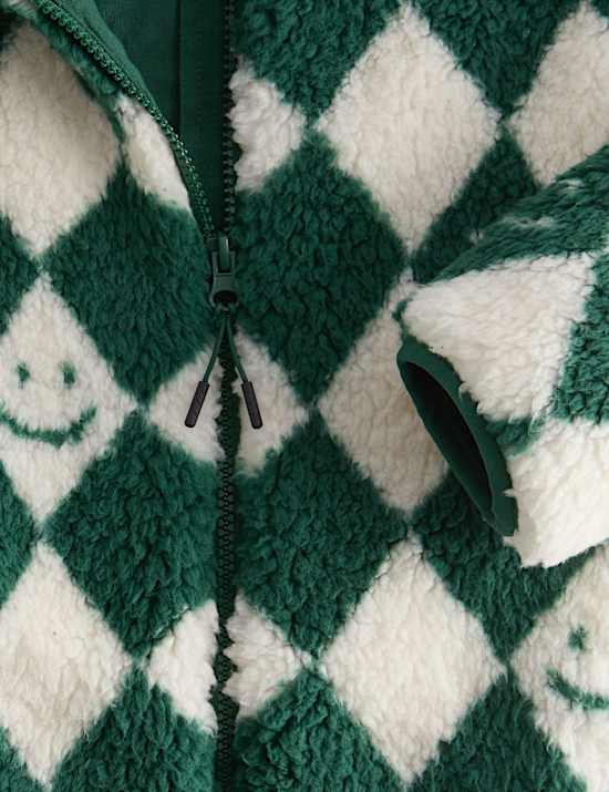 Borg Harlequin Fleece Jacket (2-8 Yrs)