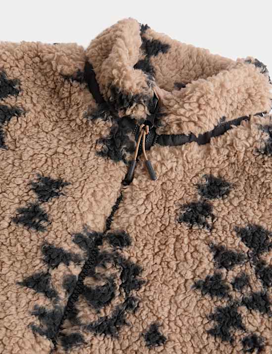 Borg Patterned Fleece Jacket (2-8 Yrs)