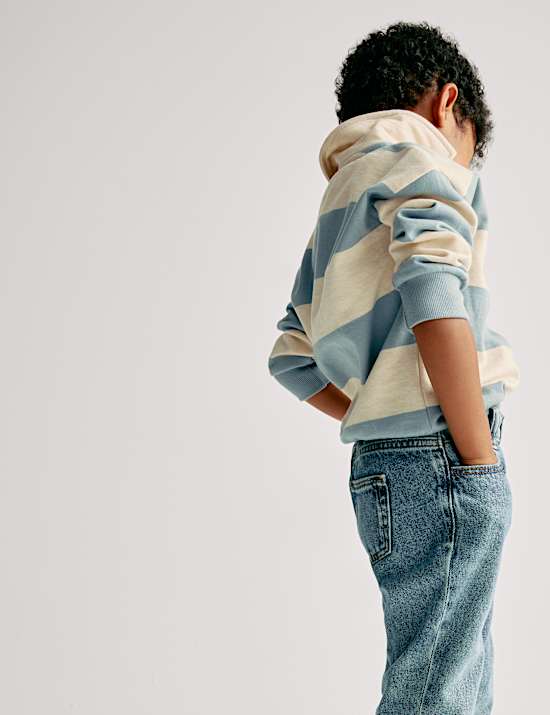 Sweat de rugby 100 % coton à encolure (du 2 au 8 ans)