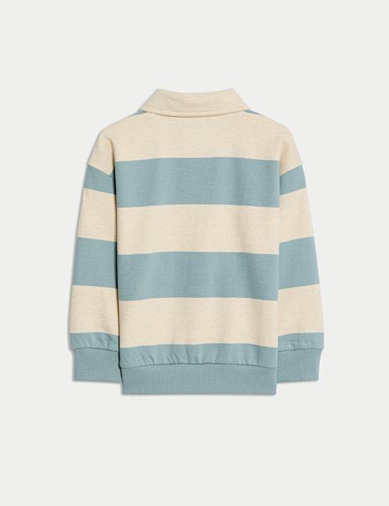 Sweat de rugby 100 % coton à encolure (du 2 au 8 ans)