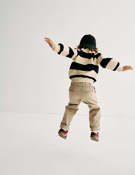 Pure Cotton Collared Rugby Sweatshirt (2-8 Yrs)