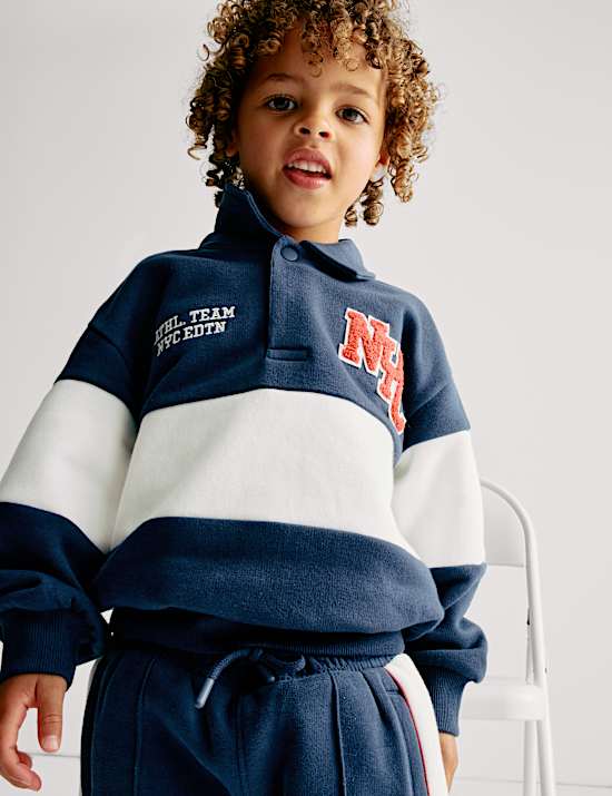 Cotton Rich NYC Rugby Sweatshirt (2-8 Yrs)