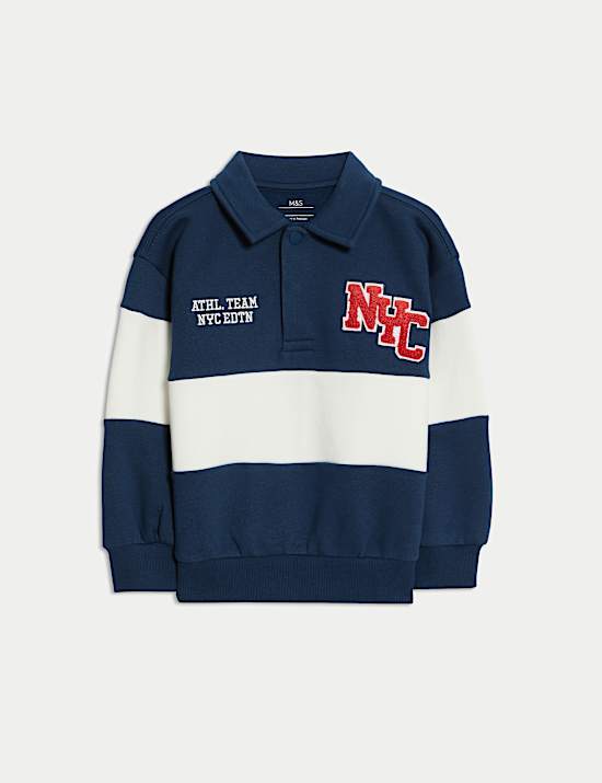 Cotton Rich NYC Rugby Sweatshirt (2-8 Yrs)