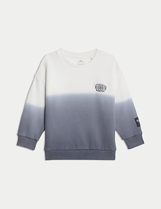 Cotton Rich Ombre Sweatshirt (0-16 Yrs)