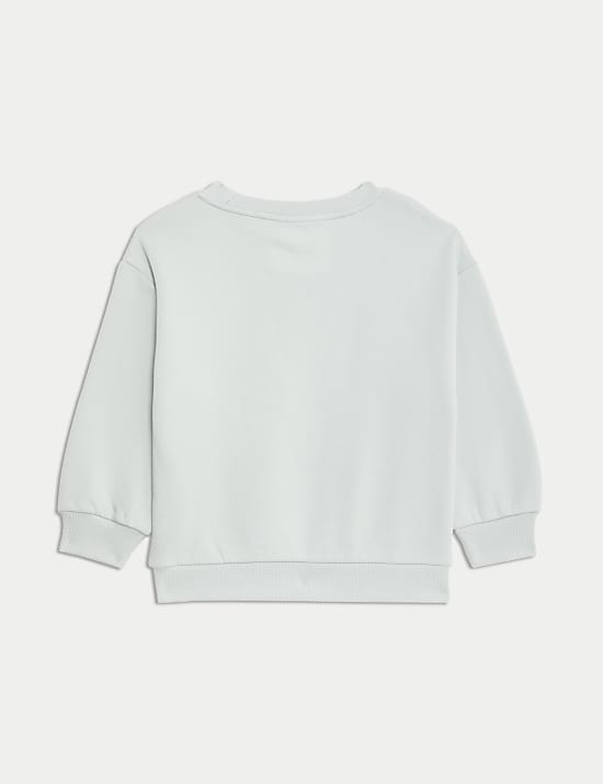 Sweat en coton &agrave; motif Future Dinosaur (du 2 au 8 ans)