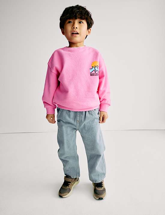Pure Cotton Graphic Sweatshirt (2-16 Yrs)