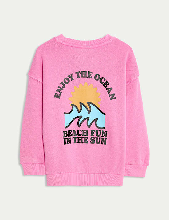 Pure Cotton Graphic Sweatshirt (2-16 Yrs)