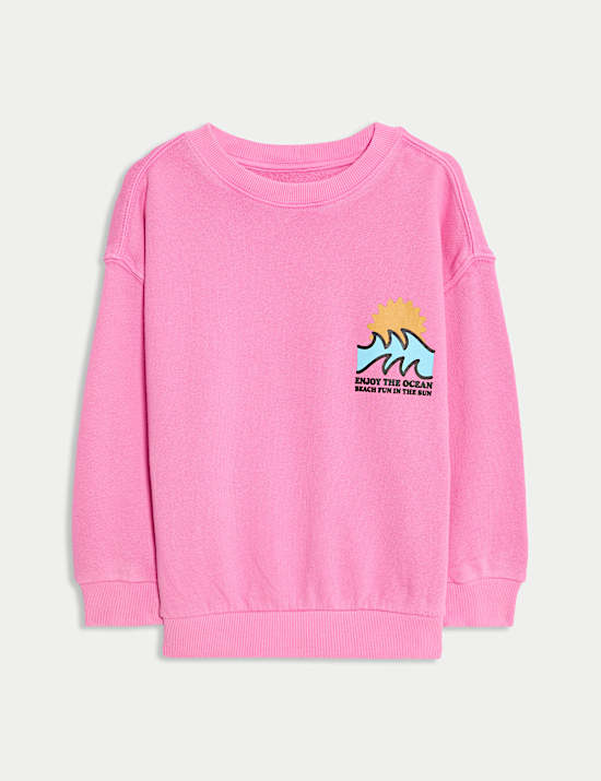Pure Cotton Graphic Sweatshirt (2-16 Yrs)