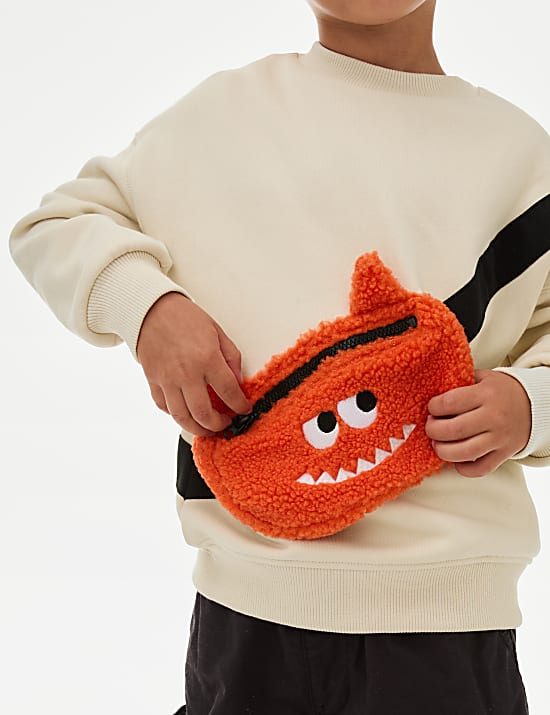 Cotton Rich Monster Bag Sweatshirt (2-8 Yrs)