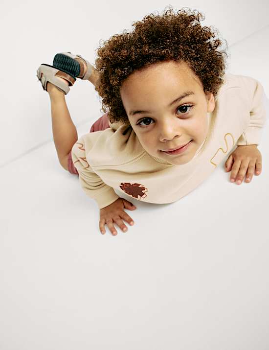 Cotton Rich Embroidered Sweatshirt (2-8 Yrs)