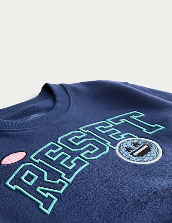 Sweat en coton à motif graphique (du 2 au 8 ans)