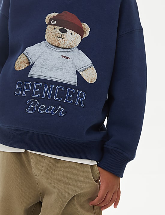 Cotton Rich Spencer Bear&trade; Christmas Sweatshirt (2-8 Yrs)