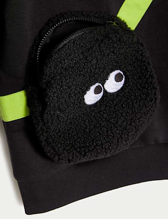 Sweat en coton à motif monstre (du 2 au 8 ans)