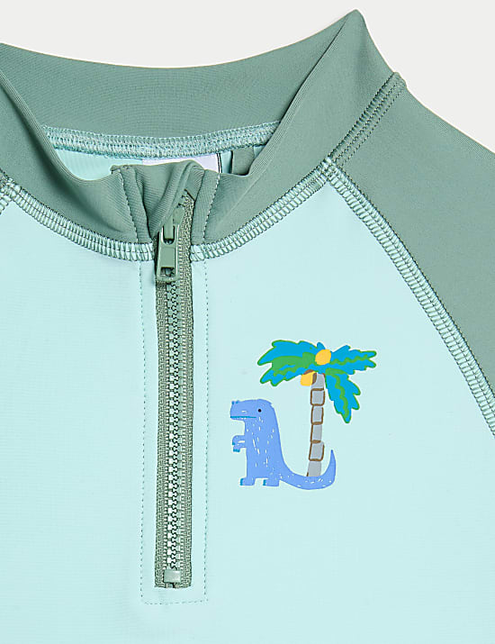 2pc Dinosaur 3/4 Sleeve Swim Set (2-8 Yrs)