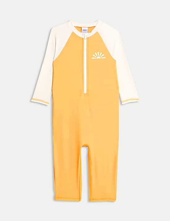 Colourblock  3/4 Sleeve All In One (2-8 Yrs)