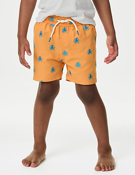 Embroidered Swim Shorts (2-8 Yrs)