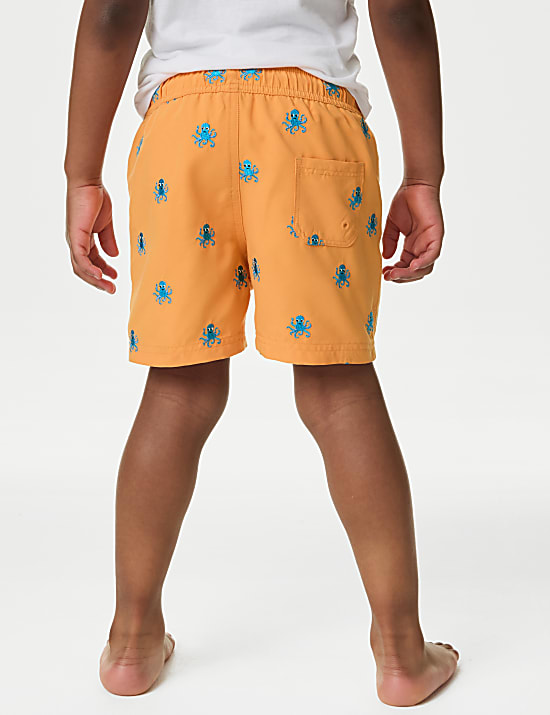 Embroidered Swim Shorts (2-8 Yrs)