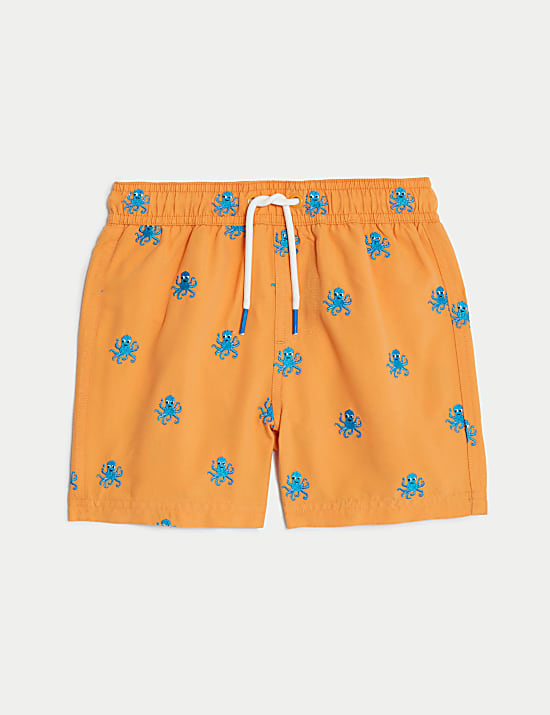 Embroidered Swim Shorts (2-8 Yrs)
