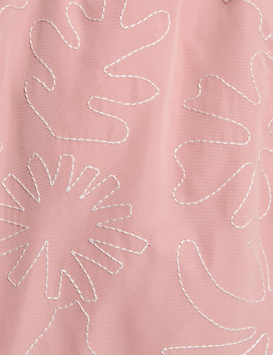 Badeshorts mit Blätter-Stickerei (2–8 J.)