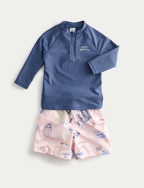 2 Piece Printed Swim Set (2-8 Yrs)