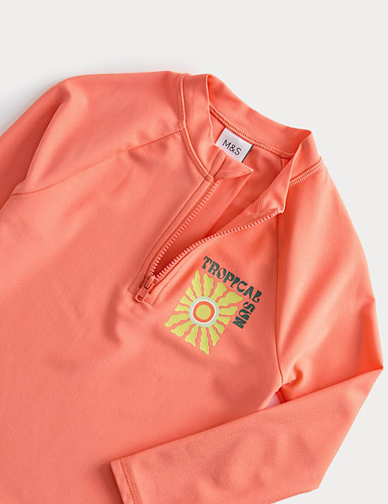 Tropical Sun Graphic Rash Vest (2-8 Yrs)